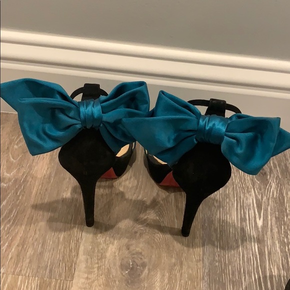 Turquoise Christian Loubotin Size 37. Worn Once - Picture 2 of 9